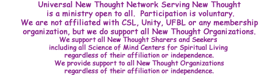 FindACenter.com is the only Universal New Thought directory, FindACenter is a public New Thought News Resource